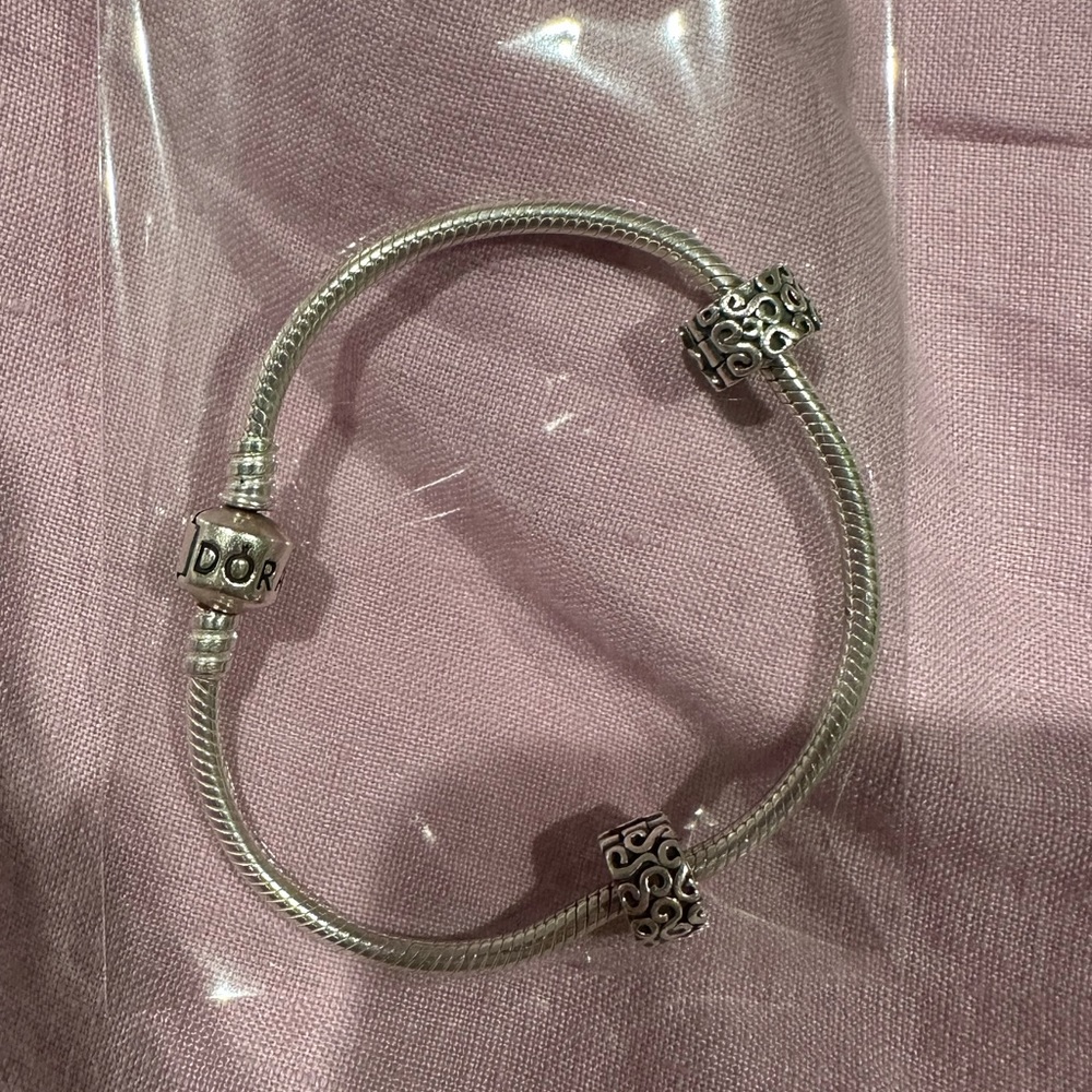 Pandora Bracelet with 2 Stoppers